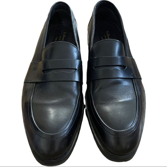 To Boot New York Adam Derrick Devries Black Leather Loafers Sz 7M